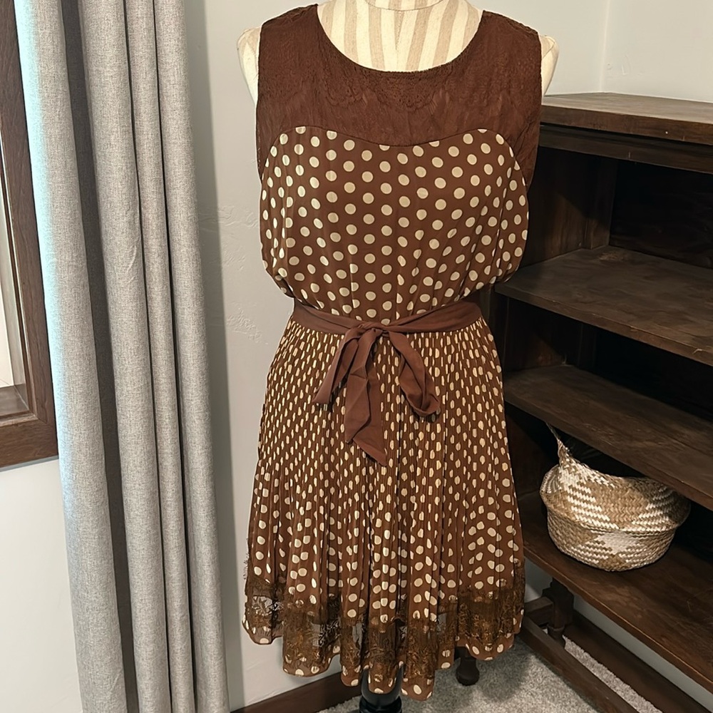 Freeway polka dot midi dress